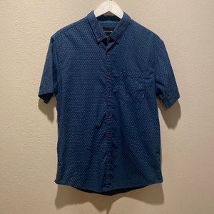 Billabong Button Down shirt Medium blue surfer‎ beachy vacation summer